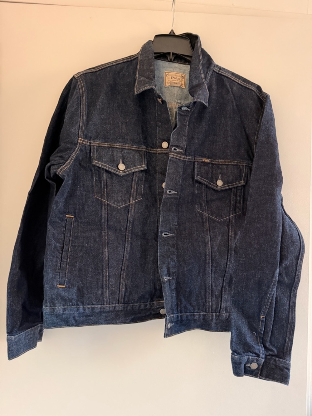 NWOT Polo Ralph Lauren Men's Dark Indigo Denim Trucker Jacket XXL